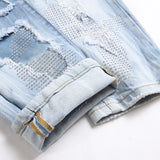 Crystal Ripped Denim Jeans