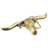 Longhorn Bull Head Belt Buckle
