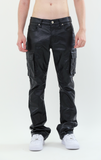 ASJ8069 METALLICA DIP STACKED JEANS