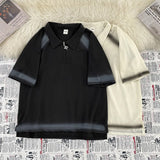 Smoke Fade Zip Polo