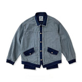 Double-Sided Patchwork Denim Jacket