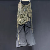 Patchwork Spliced Loose Pants