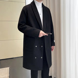 Thickened Solid Color Men's Coat