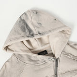 Irregular Cross Zipper Hoodies