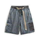Utility Fade Cargo Denim Shorts
