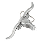 Longhorn Bull Head Belt Buckle