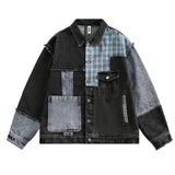 Ripped Patchwork Denim Jacket