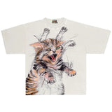 Artistic Cat Graphic Tee