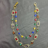 Gem incrusted Double-Layer Jean Chain