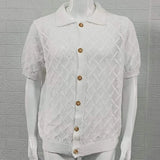 Knitted Cross Band Shirt
