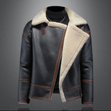 Faux Leather Patchwork Jacket