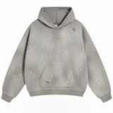 Distressed Splatter Hoodie