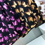 Butterfly Graphic Button-up Shirt