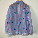 Transparent Blue Blazer jacket