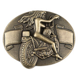 Motorcycle Girl Belt Buckle