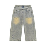 Distressed Deconstructed Denim Shorts