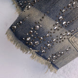 Fire Diamond Denim Shorts