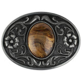 Western Stone Floral Belt Buckle
