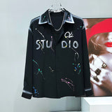 Graffiti Letter Button-Up