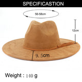 Wide Brim Suede Hat
