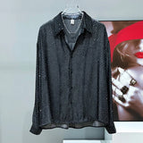 Micro Studded Long Sleeve Shirt