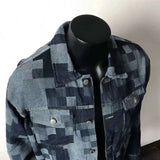 Digital Texture Denim Jacket