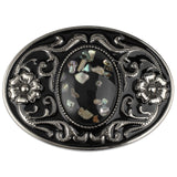 Western Stone Floral Belt Buckle