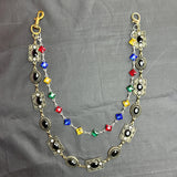 Gem incrusted Double-Layer Jean Chain