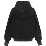 Irregular Cross Zipper Hoodies