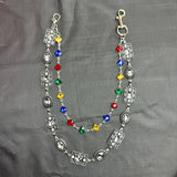 Gem incrusted Double-Layer Jean Chain