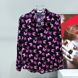 Butterfly Graphic Button-up Shirt