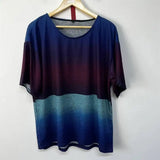 Gradient Transition Color T-Shirt