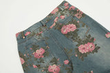 Dual Rose Floral Denim Jeans