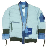 Ice Blue Duck Down Taoist Robe Jacket