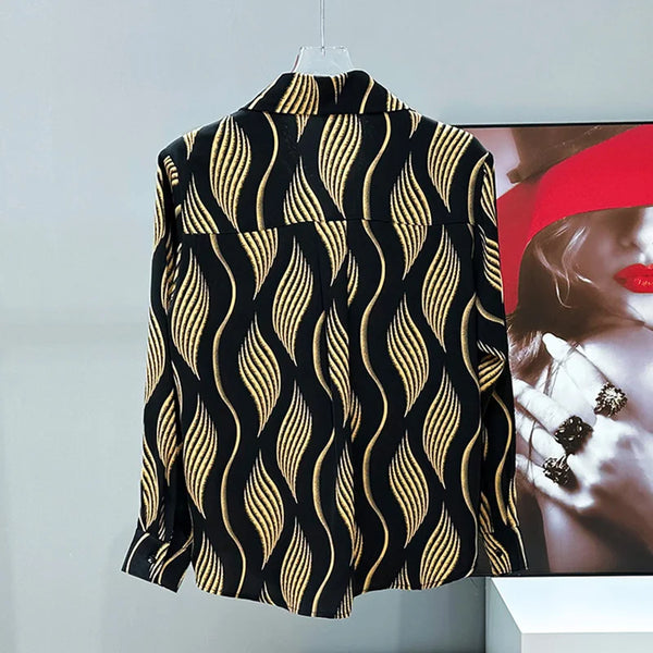 Silk Pattern Button-Up Shirt – limetliss