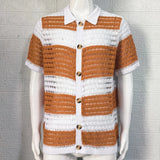 Hollow Knit Polo Shirt