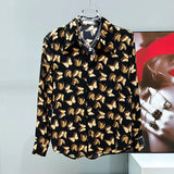 Butterfly Graphic Button-up Shirt