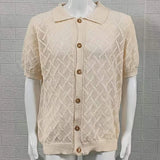 Knitted Cross Band Shirt