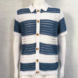 Hollow Knit Polo Shirt