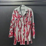LUX Ribbon Button Up Shirt