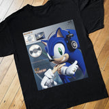 Sonic Sony Walkman Black T-Shirt