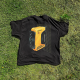 Sony 'Walkman Sports' Grid Vintage Washed Black Tee