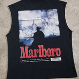 Country 'Herd' Heavy Faded Black Cut-Off Tee