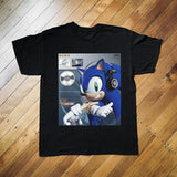 Sonic Sony Walkman Black T-Shirt