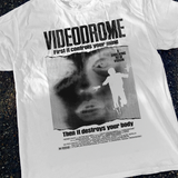 1983 'Videodrome' Vintage Washed White Tee