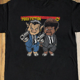 Pork Fiction Parody Black Tee
