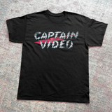 Sci-Fi Retro 'Captain Video' Vintage Washed Black Tee