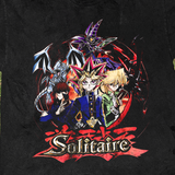 Yu-Gi-Oh! Parody 'Solitaire' Vintage Washed Black Tee