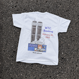 1993 'World Trade Centre' Carpark Bomb Vintage Washed White Tee