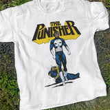 Vintage 1992 Punisher Promo Washed White T-Shirt